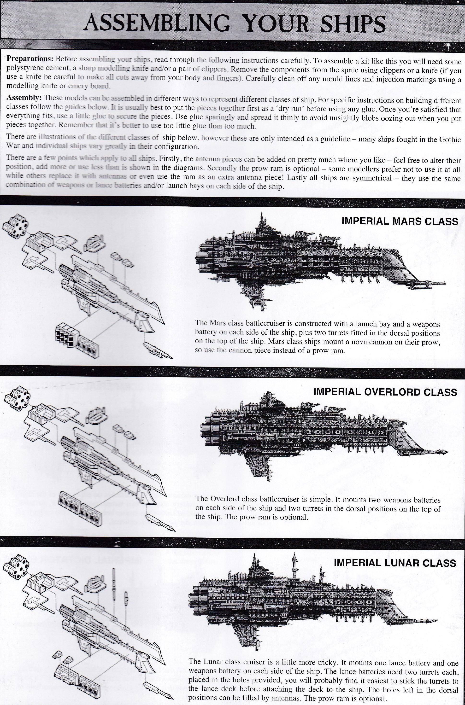 Assembly Instructions, Battlefleet Gothic - Gallery - DakkaDakka
